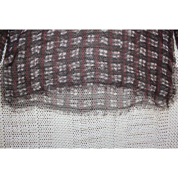 Altuzarra 100% silk sheer Women's Blouse Size 36/ Medium Stripped top Italy - Picture 7 of 9